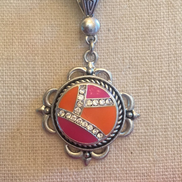 Magnolia and vine Jewelry - Magnolia And Vine pink and orange 18 mm snap